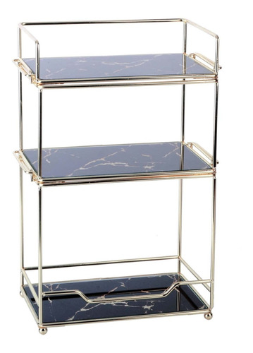 Z Plinrise Makeup Organizer Shelf, 3 Tier Bathroom Vanity Tr