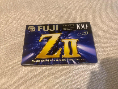 Cassette Fuji Zii Cromo 100 Minutos, Nuevo Y Sellado