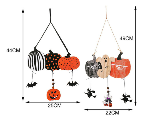 * Letrero Colgante De Calabaza Para Halloween, Decoración