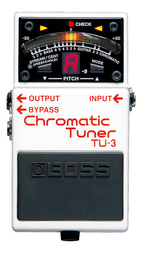 Boss Tu-3 Afinador Cromático Para Guitarra/bajo (blanco)