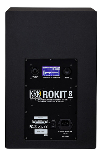 Monitor de estudio KRK ROKIT RP8 negro 203W
