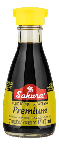 Molho de Soja Sakura Premium sem glúten 150 ml