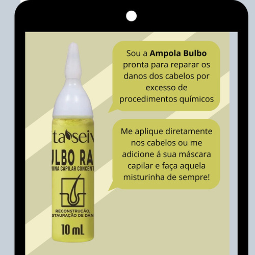 Imagem 2 de 3 de Kit 12 Unidades Ampola Bulbo Raiz 10ml Vita Seiva