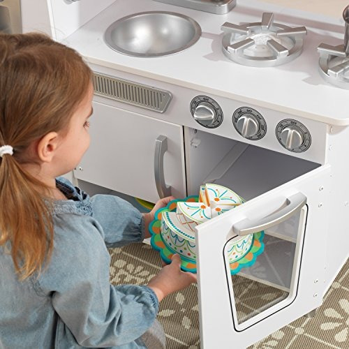 Cocina Kidkraft Para Niñas Blanca Juguete Vintage Cocinita Color Blanco