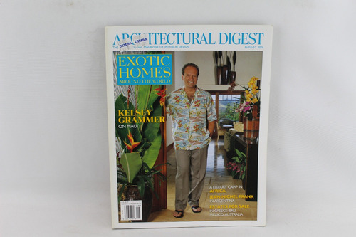 R013 Architectural Digest August 2001 Kelsey Grammer On Maui