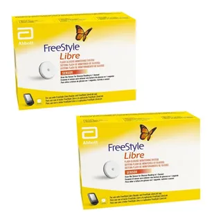 Kit De 2 Sensores Para Glucómetro Continuo Freestyle Libre