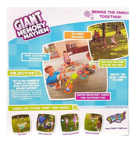 Imagen 2 de 7 de Juego De Memoria Cartas Gigantes Didactico