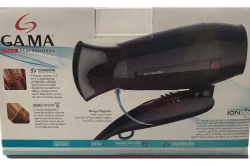 Secador De Cabello Ga.ma Journey 1600w Tourmaline Ion