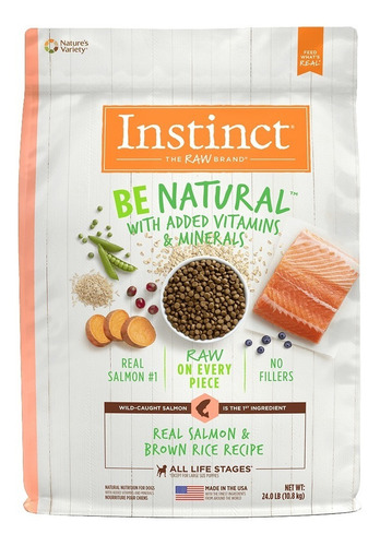 Croquetas Instinct Be Natural Salmón Para Perros