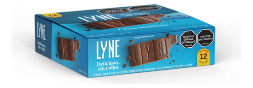 Chocolatina Lyne Leche Plegadiza X 12 Unid - g a $9