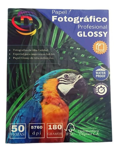 Imagen 2 de 2 de Papel Fotografico Glossy (brillante)