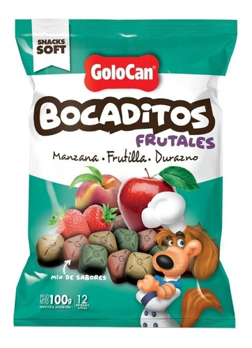 Golocan Bocaditos Frutales 100gr X 5u Man/frut/dur Vetjuncal
