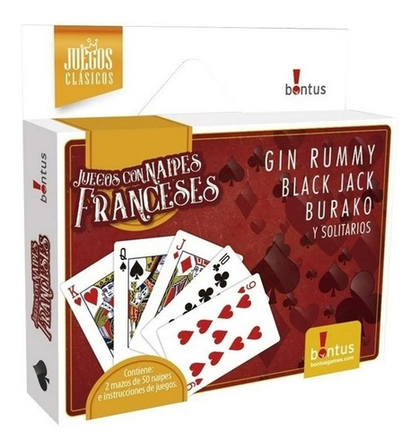 Imagen 2 de 6 de Juegos Con Naipes Franceses Cartas Bontus Jeg 633 El Gato