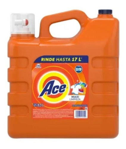 Detergente Líquido Ace Maxi Limpieza Concentrado 8.5 L