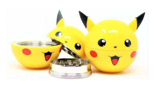 Grinder Moledor Hierbas Especias Pikachu  Pokebola Pokemon