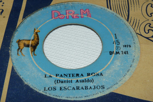 Jch- Los Escarabajos La Pantera Rosa Cumbia 45 Rpm