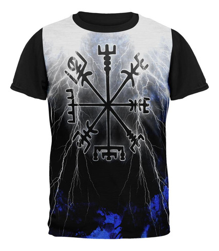 Vegvisir Nordic Viking Storm Compass All Over - Camiseta Con