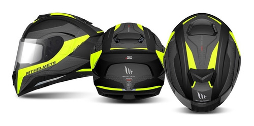 Casco Mt Rebatible Con Lentes Atom Tarmac Varios Colores