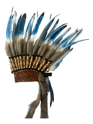 Sombrero Indio De Jefe Americano, De Plumas, Accesorios Para
