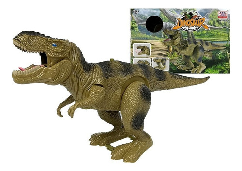Dinosaurio Tiranosaurio Rex Movimiento Y Sonido 30cm Largo