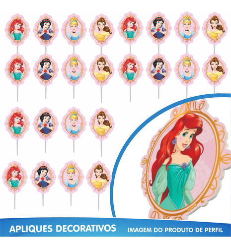 Imagem 8 de 9 de Kit Festa Fácil Princesas Disney - Decoração De Aniversário
