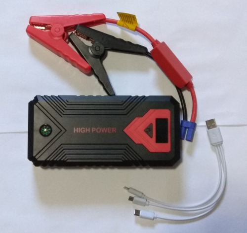 Imagem 4 de 5 de Auxiliar Partida Bateria Portátil Veicular Carro Emergência