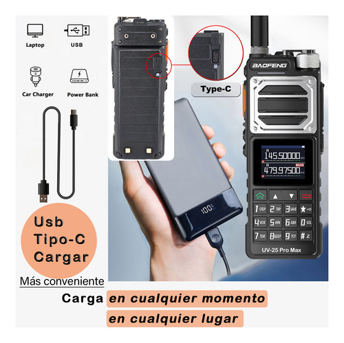 Radio De Comunicacion Multibanda Alta Potencia Metálico Amfm