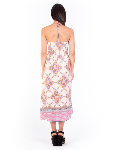 Vestido Elástico Busto Halter Collar Full Print Variante. | Meses sin intereses Vestido Elástico Busto Halter Collar Full Print Variante. | Meses sin intereses