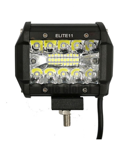 1 Farol De Milha Jeep Off Road Suv Led 60w Luz Branca +botão