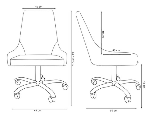 Silla Laos Giratoria Cromada