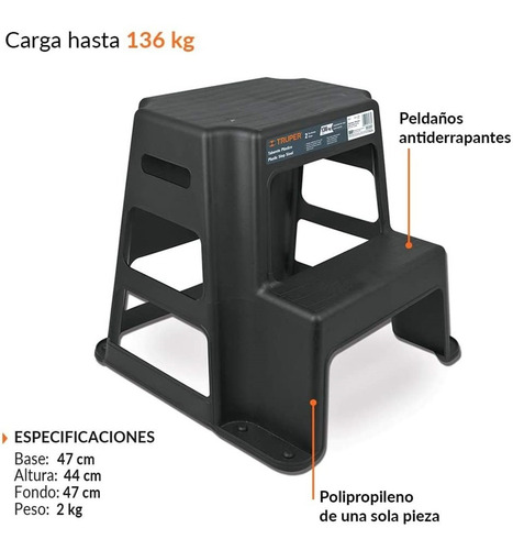 Banco Taburete 2 Escalones Truper Set 4 Piezas Envio Gratis
