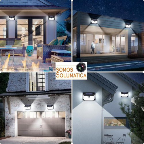 Lampara Luz Solar Led - Autoencedido - Sensor De Movimiento