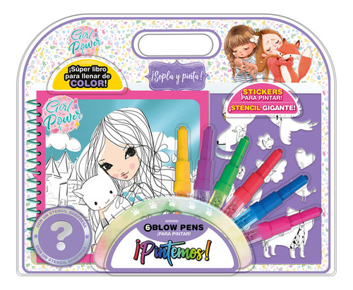 Girl Power Blister Pintemos Animales De Aa.vv Panini Infanti