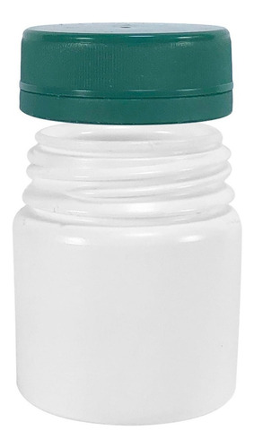 Pote Plástico Para Cápsulas 50ml C/ Tampa Lacre (300 Peças) Sabor Verde Escuro