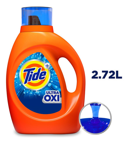 Detergente líquido Tide Ultra Oxi, 2.72 L
