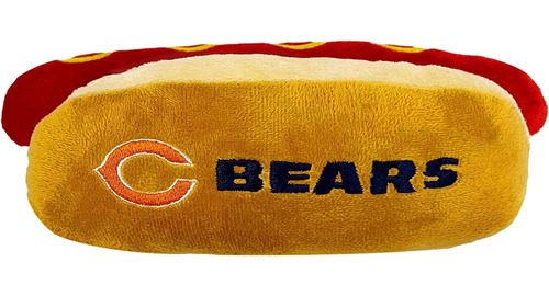 Nfl Chicago Bears Hot Dog - Juguete De Peluche Para Perros Y