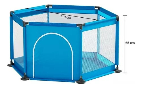 Corral Con Puerta Pelotero Para Bebé Transportable + Pelotas