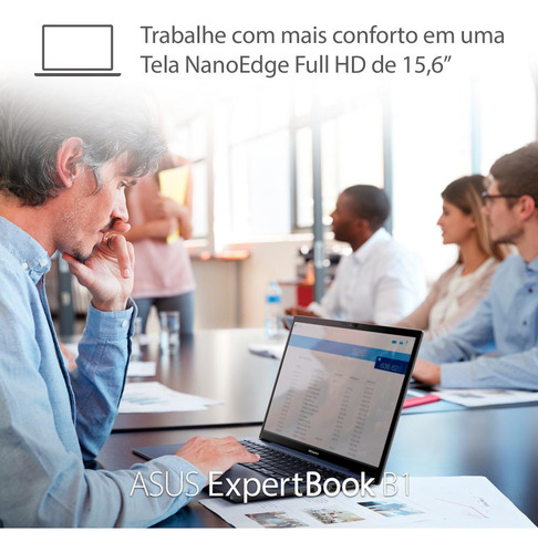Notebook ASUS ExpertBook B1502CBA Intel Core i5 1235U 8GB Ram 512GB SSD Windows 11 Pro Tela 15,6" FHD Black - BQ2862X