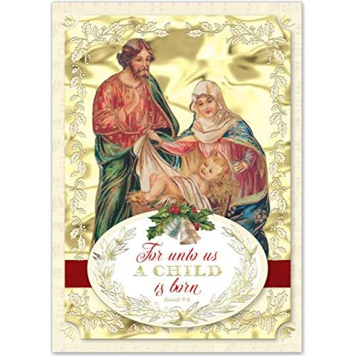 Tarjetas De Navidad Dimensionales De Sagrada Familia 12...