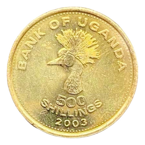 Uganda - 500 Shillings - Año 2003 - Km #69 - Grulla