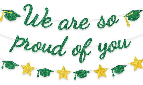 comprar Estamo Muy Orgulloso Ti Pancarta Decoracion Para Fiesta Idea