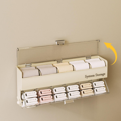 Caja De Almacenamiento De Ropa Interior, Estuche De Beige