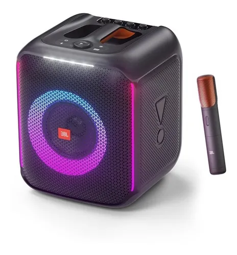 Caixa De Som Party Box Encore 2 Microfones Preta Jbl Cor Preto