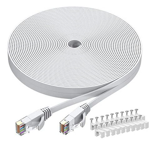 Routers - Cable Ethernet Cat6 40 Pies Blanco, Busohe Cat-6 F