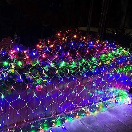 Imagen 4 de 9 de Guirnalda Luz Multicolor Navidad Red 144 Led Transparente