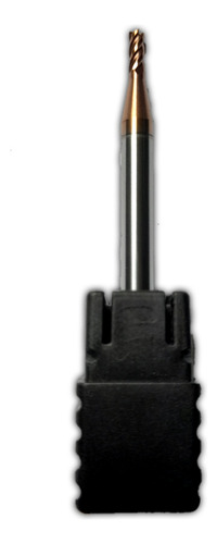 Fresa Topo Reto Metal Duro 2mm 4 Cortes Com Cobertura Hrc55