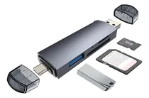Comprar Lector De Tarjetas De Memoria Usb C Adaptador Otg Usb 6 En 1 Adaptador Otg Adaptador Usb