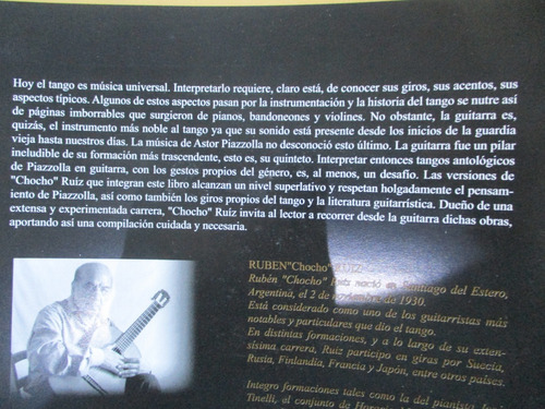 Partitura - Piazzolla, Álbum Para Guitarra - Rubén Ruíz
