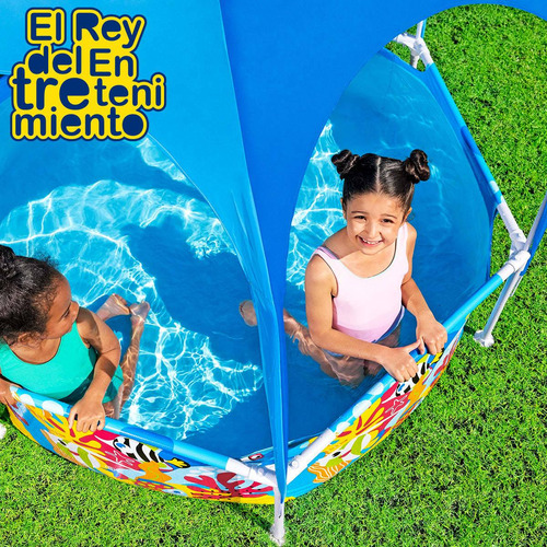 Imagen 6 de 7 de Piscina Bestway Estructural Infantil 930 L C/toldo Uv El Rey
