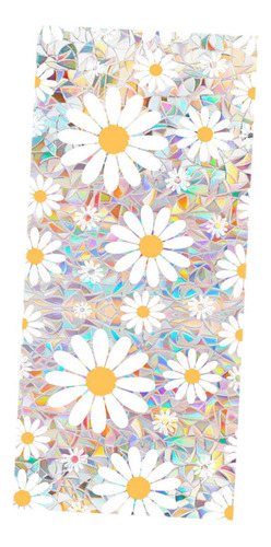 Película Adesiva Para Janela De Flor De 43cmx100cm